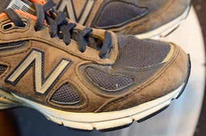 New Balance Womens 990 V4 W990NV4 Brown Suede Shoes Size 7.5 Made in USA - Picture 1 of 8