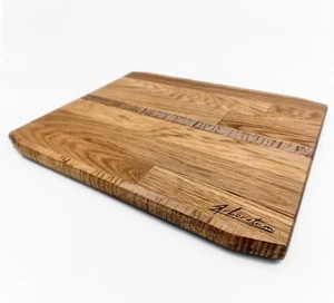 Wooden Chopping Board, Cutting Serving & Cheese Oak & Flamed Ash Hand Made UK - Picture 1 of 10