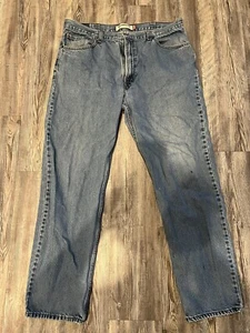 Levis 550 Jeans Men Size 40 Blue Denim Relaxed Fit Straight Leg Med Wash 40x34 - Picture 1 of 7