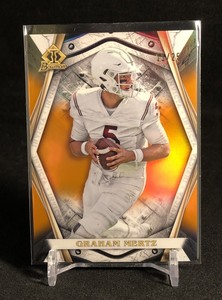 Graham Mertz 2022 Bowman U University Orange Invicta Chrome Rookie Card 11/25