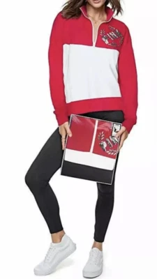 Victoria’s Secret PINK University 1/4 Zip Top & Legging Gift Set - Size M - NEW - Image 1 of 4