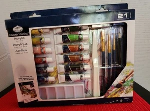 NEW! Royal & Langnickel Acrylic Art Set Medium 21 Pieces RD844L - Picture 1 of 10