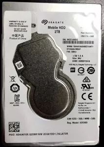 Seagate Mobile ST2000LM007 2 TB 2.5" SATA 6Gb/s Laptop PS4 Hard Drive Thin 7mm - Afbeelding 1 van 2
