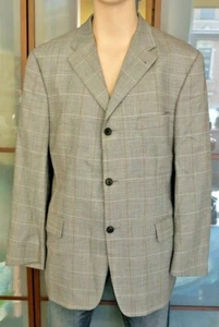 Strellson Wool Silk Check Blazer Size 28 Worn Very Little - Picture 1 of 7
