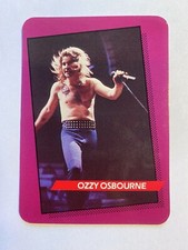 1985 AGI Monowise Rock Star Concert Cards Ozzy Osbourne Trading Card #2 Vintage
