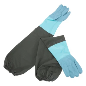 1 Paar lange Gummihandschuhe, ellbogenlange Handschuhe, Reinigungshandschuhe, - Bild 1 von 12