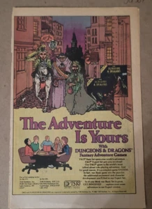 80s 70s Dungeons And Dragons The Adventure Is Yours TSR (JA507 - Picture 1 of 1