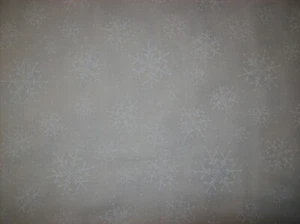 Snowflakes - Solitaire Whites - White on White - By the Yard - Picture 1 of 1