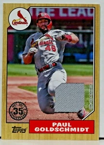 2022 Topps Series 1 Paul Goldschmidt 1987 Topps Game Used Memorabilia Relic - Picture 1 of 2
