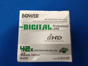 BOWER DIGITAL PROFESSIONAL LENS .42X SUPER FISHEYE WIDE ANGLE LENS - Picture 1 of 4