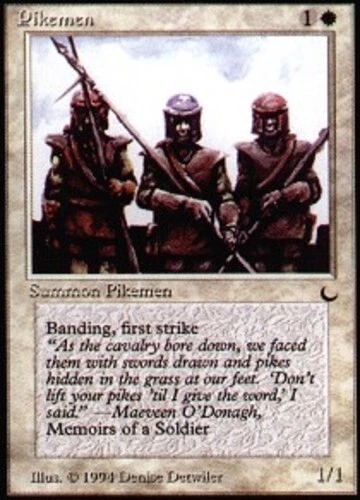 Pikemen ~ Near Mint The Dark MTG Magic UltimateMTG White Card - Image 1 of 1
