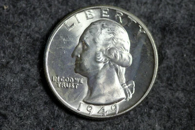Estate Find 1949 D Washington Quarter #L05098 - Image 1 of 2