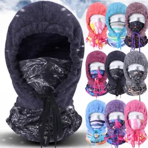 Winter Balaclava Windproof Cycling Cap Ski Full Face Mask Hood Warmer Beanie Hat - Picture 1 of 24