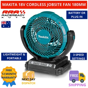 Makita 18V Cordless 180mm Jobsite Fan Li-Ion Portable DCF102Z 3 Speed Skin Only - Picture 1 of 8