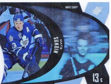 1997-98 SPx Maple Leafs Hockey Card #46 Mats Sundin