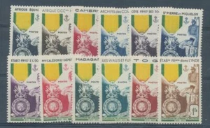 Colonies françaises Série des médailles 12 Valeurs Neuf Luxe ** H2265 - Imagen 1 de 1