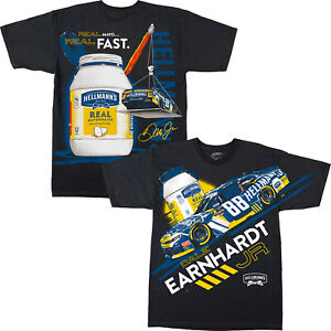 Dale Earnhardt Jr 2024 Hellmann's #88 Bristol Total Print Black T-Shirt
