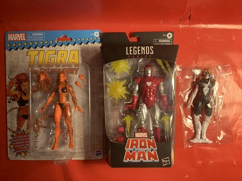 Marvel Legends Tigra Silver Centurion Spider Woman West Coast Avengers Lot 6” Cover