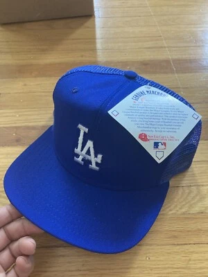 De colección NUEVO CON ETIQUETAS 90 New Era LA Dodgers Sombrero Modelo Profesional Lana Malla Snapback Nuevo Sin Stock Foto 1 de 4