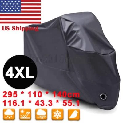 Cubierta de moto 4XL negra para Suzuki Boulevard C50 C50T C90 M90 M50 M109R Foto 1 de 4