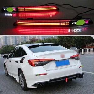 2022-2023 Led Rear Bumper Fog Light Lamp Turn Signal 2pcs For Honda Civic Type R - Picture 1 of 12