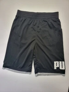 Puma Shorts Kids Youth Size Xl 18-20 Black Activewear Drawstring - Picture 1 of 4