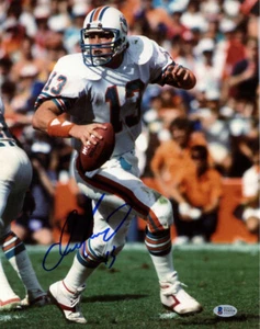 DAN MARINO SIGNED AUTOGRAPHED 11x14 PHOTO MIAMI DOLPHINS LEGEND HERO BECKETT BAS - Picture 1 of 3