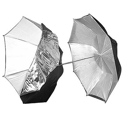 NICEFOTO 2in1 Reflexschirm schwarz silbern weiß, Ø 102cm - Bild 1 von 4