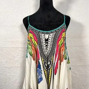 Flying Tomato Sundress Medium Handkerchief Hem Bohemian Beach Cruise Vacation - Picture 1 of 7