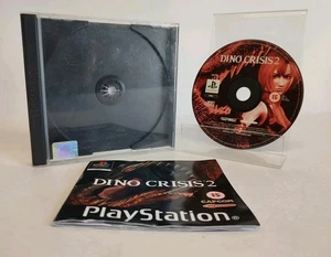 Dino Crisis 2 Ps1 Black Label With Manual *NoFront Cover* - Picture 1 of 7
