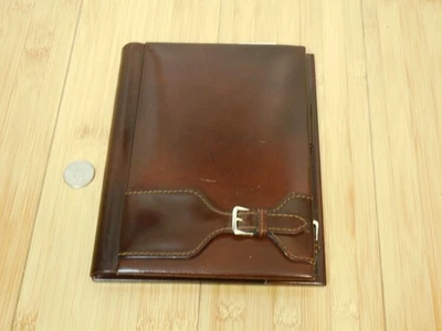 ROLEX AÑOS 70 BLOC DE NOTAS DE CUERO ANTIGUO Y PAPEL DE ESCRIBIR ROLEX Foto 1 de 4