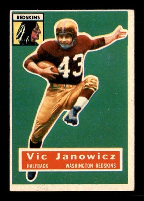 1956 Topps #13 Vic Janowicz SP VGEX X3271219 - Image 1 of 2