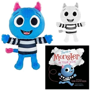 There's A Monster in Your Book Board Book by Tom Fletcher, Plush & Coloring Page - Picture 1 of 5