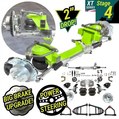 49-64 Studebaker Car Mustang II IFS Air Ride 2" Drop 5x45 Power LH Rack Sin Xmem Foto 1 de 4