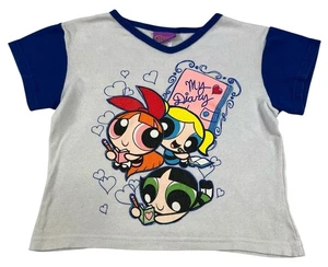 Vintage Y2K Powerpuff Girls Toddler Kids  T-Shirt Girls Medium Cartoon Network - Picture 1 of 7