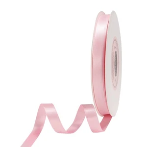 Nastro raso rosa chiaro doppia faccia tinta unita larghezza 1/4 50 iarde, matrimonio fai da te - Foto 1 di 9