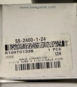SWAGELOK SS-2400-1-24, SS2400124, Male Connector, SHIPSAMEDAY - Picture 1 of 2