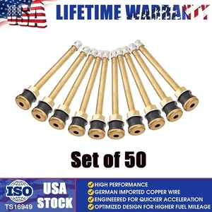 50PCS TR572 Truck Tire Valve Stem Wheels 22.5 /24.5 For Rim Φ.625".Holes L:4" - Picture 1 of 13