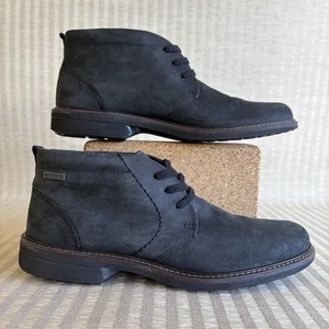Stivali Chukka ECCO uomo neri GORE-TEX impermeabili pelle nabuk caviglia casual - Foto 1 di 20