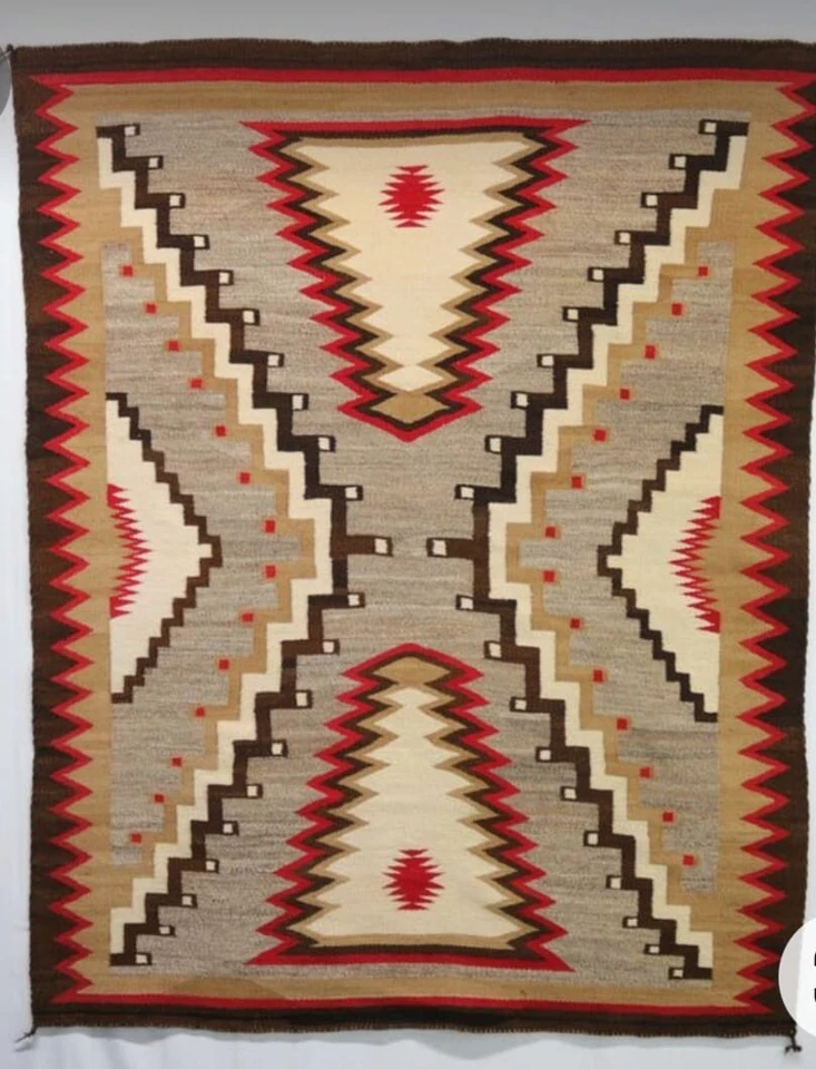 Handmade Kilim Navajo Rug 6x9 Ft Native American style Modern rug Free Shipping - Image 1 of 1
