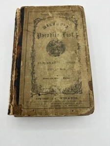 Paradise Lost A Poem In Twelve Parts John Milton 1868 Sold AS IS - Picture 1 of 9