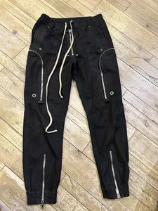 Talla 38- M/L - Pantalones Rick Owens Bauhaus Carga Cordón - Tecutal S/S 20- Negro - Imagen 1 de 14