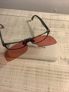 Braddell UV Blaulicht blockierend Clip-on rosa passt über Brille zum Autofahren - Bild 1 von 8