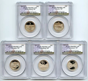 2011 S Clad National Parks Quarter Set PCGS PR69DCAM - Picture 1 of 1