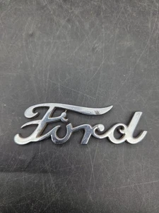 ORIGINAL OEM 1939 FORD DELUXE / PICK UP HOOD SIDE EMBLEM OEM 91A16606 FOMOCO - Picture 1 of 5