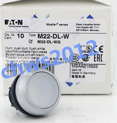 1 PCS New EATON MOELLER M22-DL-W M22 series button head with light - Image 1 of 3