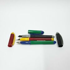 Lot of 3 Paper Mate Fountain Pen 317 PM in 3 colors: Black, Green and Burgundy