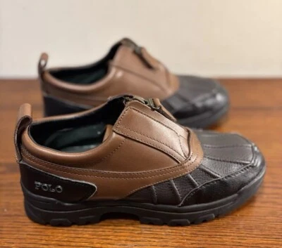 Vintage Polo Ralph Lauren Kewzip II Boots Sport Hiking Boys Size 4 MINT - Image 1 of 4