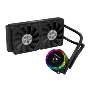 Lovingcool ARGB CPU Aio 240mm RGB NEW Liquid Cooler BLACK Intel / Amd socked - Picture 1 of 8