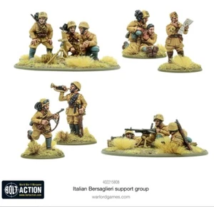 🌳28mm Warlord Games Italian Bersaglieri Support Group, Bolt Action WWII BNIB - Picture 1 of 2